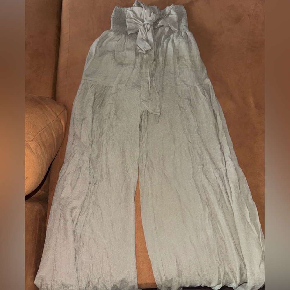 Light Gray Flowy Pants